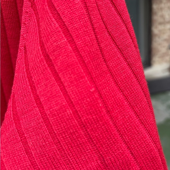 august silk Red Ribbed Button-Front Cardigan - Picture 3 of 5